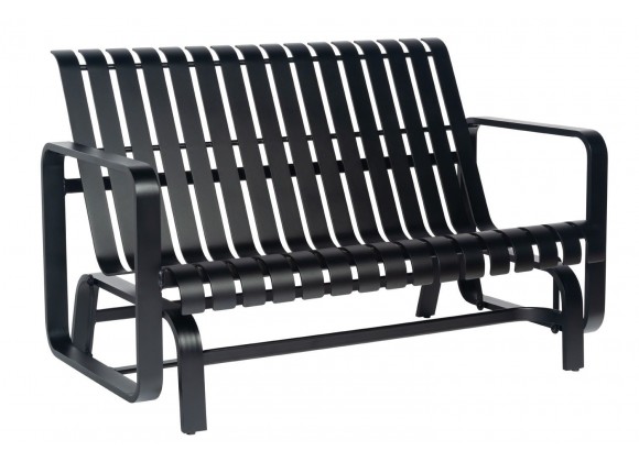 Woodard Colfax Love Seat Glider