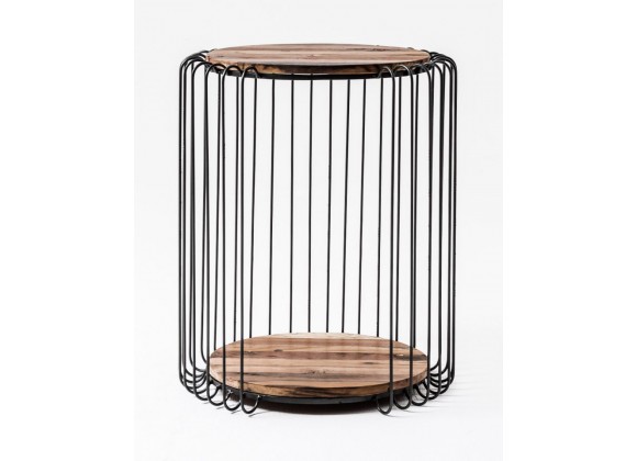 Nova Solo Barca Round Side Table - Front Angle