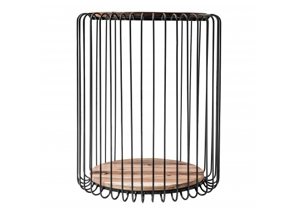 Nova Solo Barca Round Side Table - Front Angle