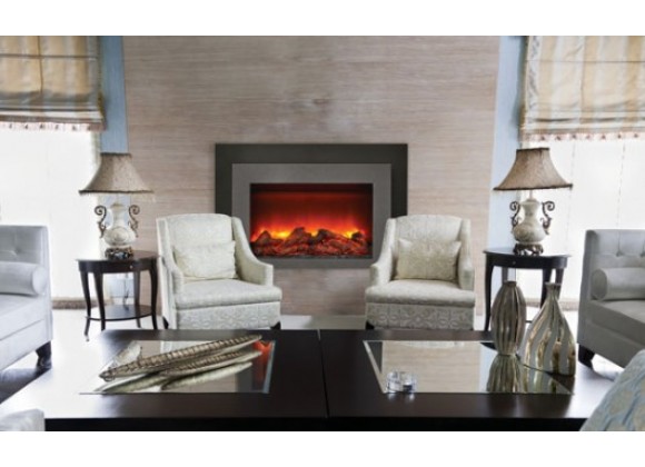 Sierra Flame 30" Insert Insert with Dual Steel Surround - Lifestyle