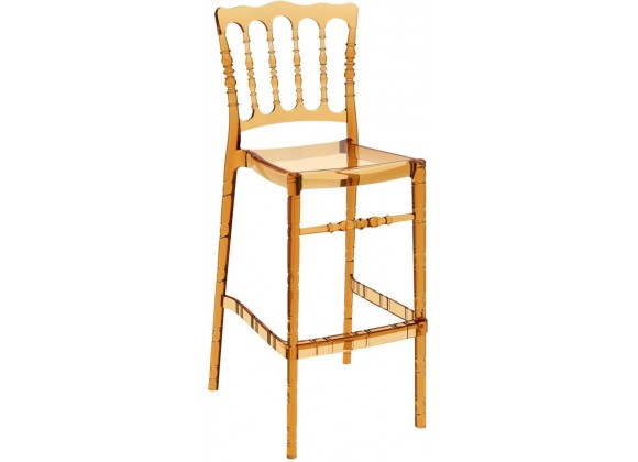 Opera Polycarbonate Barstool Transparent Amber