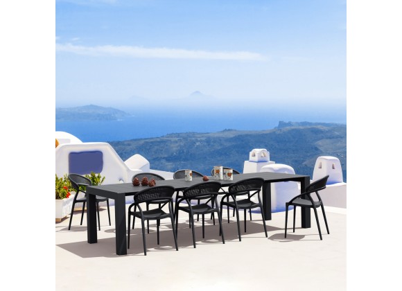 Compamia Sunset Extendable Dining Set 9 Piece In Black - Lifestyle 3
