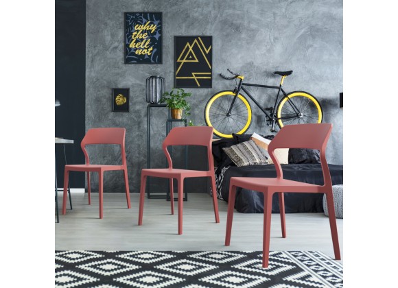 Compamia Snow Dining Chair in Marsala - Lifestyle 3