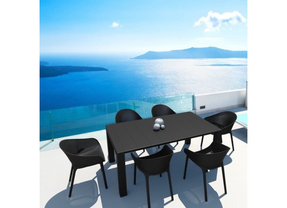 Compamia Sky 7-Piece Extendable Dining Set - Black