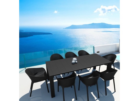 Compamia Sky 9-Piece Extendable Dining Set - Black