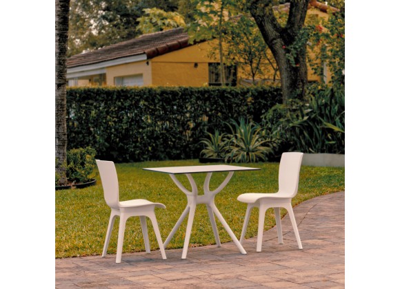 Compamia Mio Dining Set with 2 Chairs White - Lifestyle
