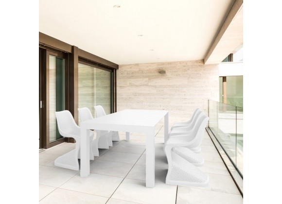  Compamia Vegas 70-86 Inch Extendable Dining Table - White