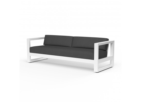 Newport Sofa in Spectrum Carbon, No Welt - Front Side Angle