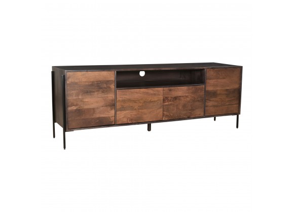Moe's Home Collection Tobin Entertainment Unit - Brown - Front Side Angle