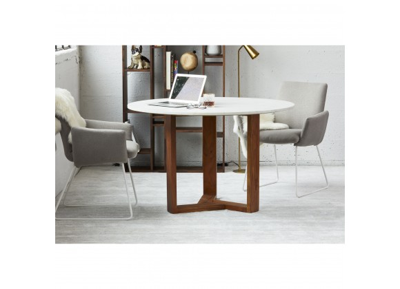 Moe's Home Collection Jinxx Dining Table in Brown - Lifestyle