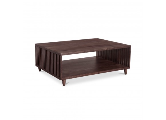 Moe's Home Collection Rhys Coffee Table, Brown - Front Side Angle