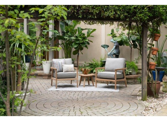 Royal Teak Ventura Club Chair outdoor view2