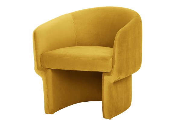 Moe's Home Collection Franco Chair in Mustard - Front Side Angle
