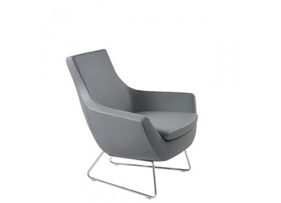 Mobili Modern Joy Leatherette Arm Chair