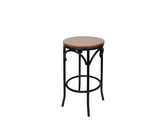 Henry Cross Back Backless Barstool 