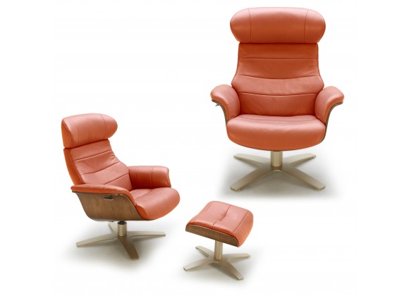 J&M Furniture Karma Lounge Chair In Pumpkin