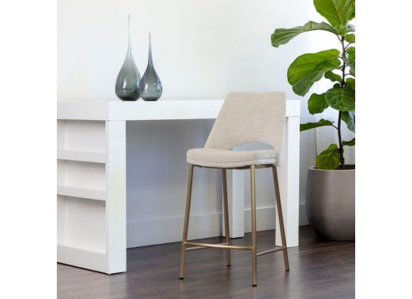 Sunpan Radella Counter Stool Bergen Taupe - Lifestyle