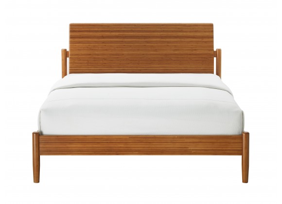 Greenington Monterey Queen Platform Bed, Amber - Front Angle