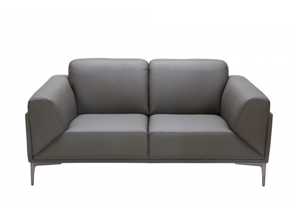 J&M Furniture King Leather Sofa Loveseat