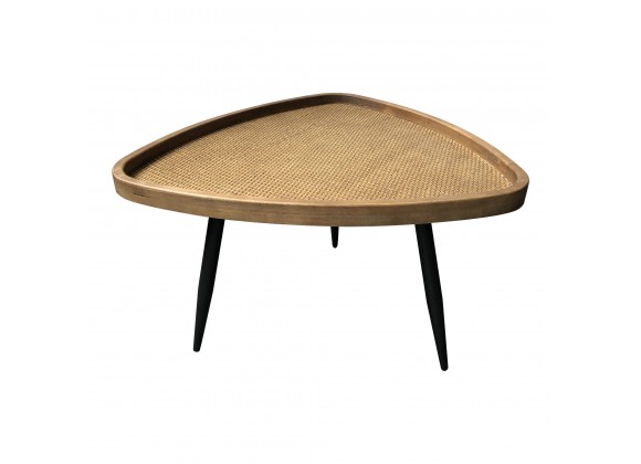 Moe's Home Collection Rollo Rattan Coffee Table - Front Angle