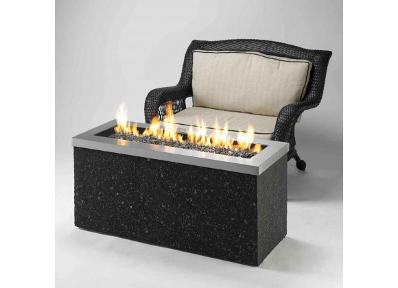Outdoor Greatroom Company KeyLargo W/Stainless Steel Top Gray Tereno Base/CF1242 Burner - Lifestyle