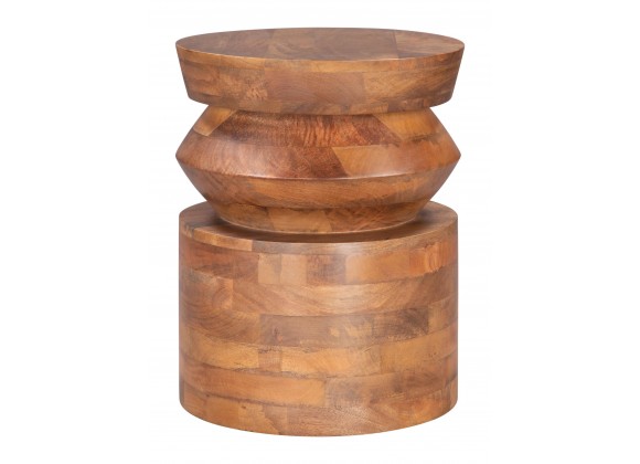  Kollam Side Table in Walnut- Front view 1