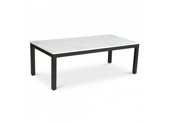Moe's Home Collection Parson Coffee Table - White Marble - Front Side Angle
