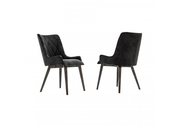 Alana Midnight Upholstered Dining Chair - Set of 2