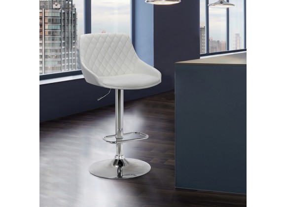 Armen Living Anibal Contemporary Adjustable Barstool