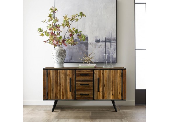 Armen Living Cusco Acacia Rustic Buffet Cabinet
