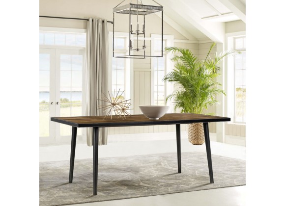 Armen Living Cusco Acacia Rustic Dining Table In Antique Acacia