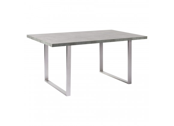 Fenton Contemporary Dining Table with Cement Gray Top
