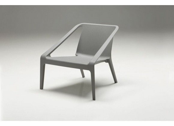 Yumi Lounge Chair Grey - Angled