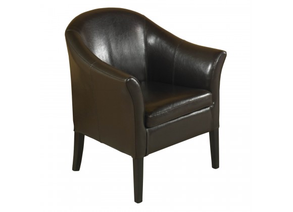 1404 Brown Leather Club Chair 