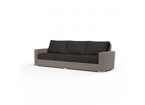 Coronado Sofa in Spectrum Carbon w/ Self Welt - Front Side Angle