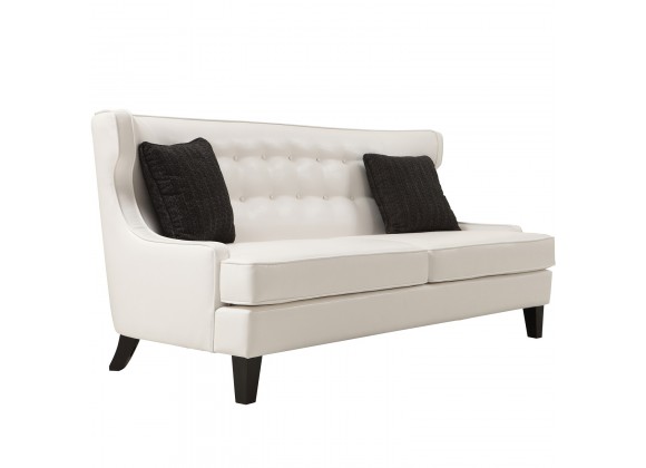 Skyline Sofa In White Bonded Leather