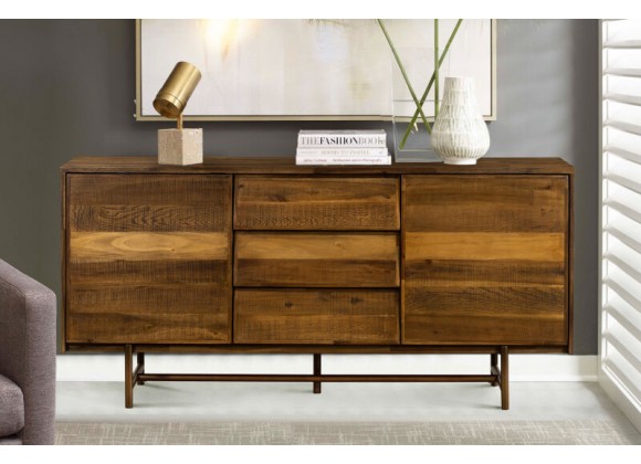 Armen Living Superb Rustic Oak Buffet Cabinet