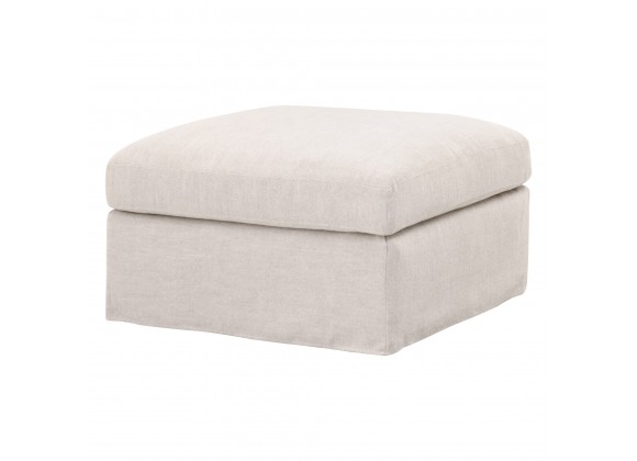 Essentials For Living Lena Modular Slipcover Ottoman - Front Side Angle