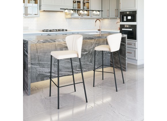 Linz Barstool in Cream- Lifestyle 1
