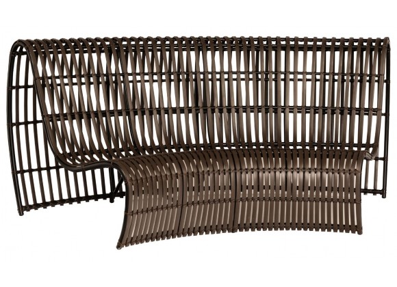 Woodard Loft Curved Sofa - Angled