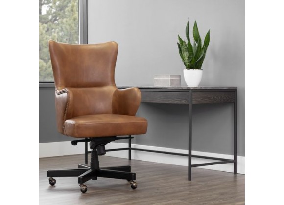 Sunpan Hubert Office Chair - Tobacco Tan - Lifestyle