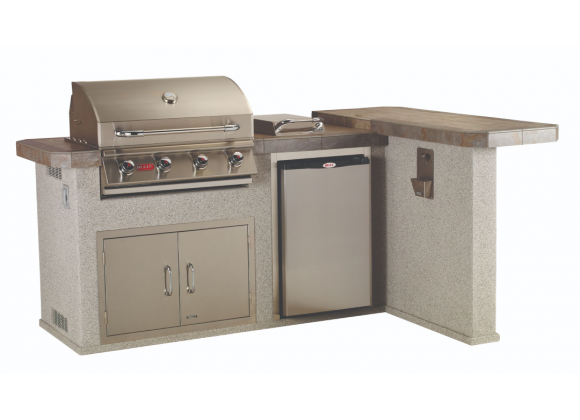 Bull BBQ Luxury Q Outdoor Kitchen & Grill - Angled