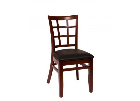 Pennington Ladder Back Chair - Black with Cushion