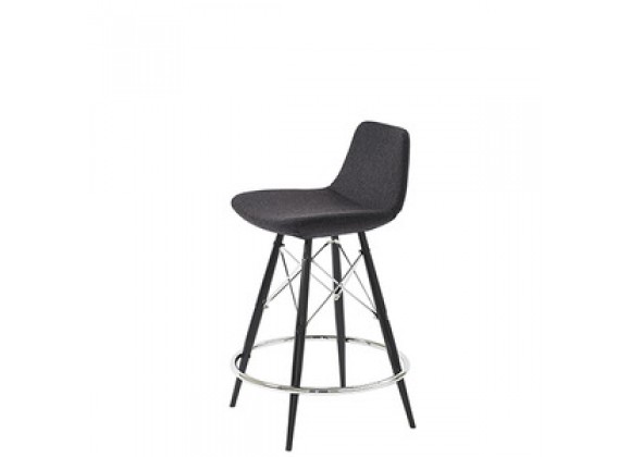 Mobili Modern Lyra Dowel Wool Counter Stool