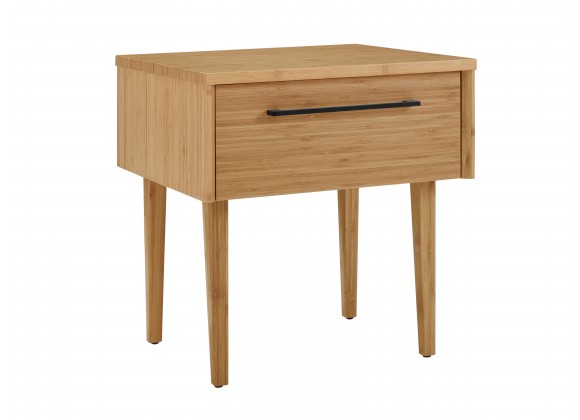 Greenington Sienna Nightstand, Caramelized - Front Side Angle