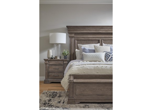 Madison Ridge Brown California King Bed with Chest Footboard-7