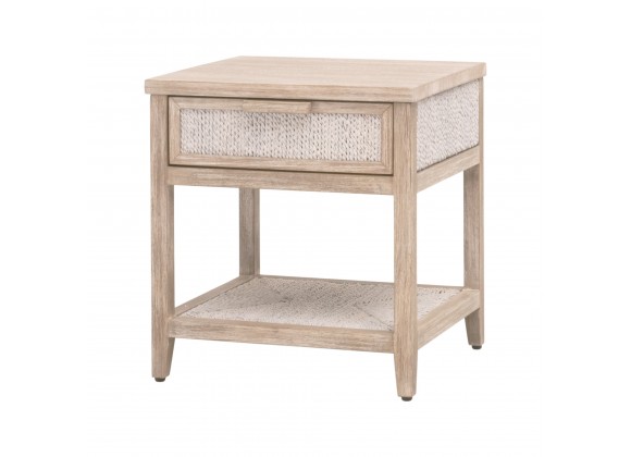Essentials For Living Malay 1-Drawer Nightstand - Front Side Angle