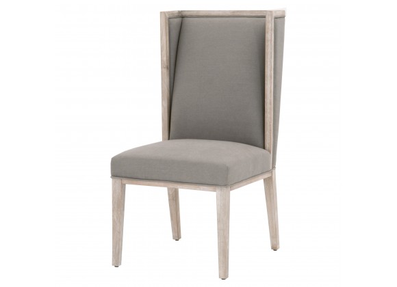 Essentials For Living Martin Wing Back Chair - LiveSmart Peyton Slate - Angled