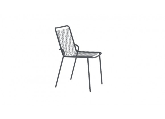 Bellini Roma Chair Grey - Side Angle