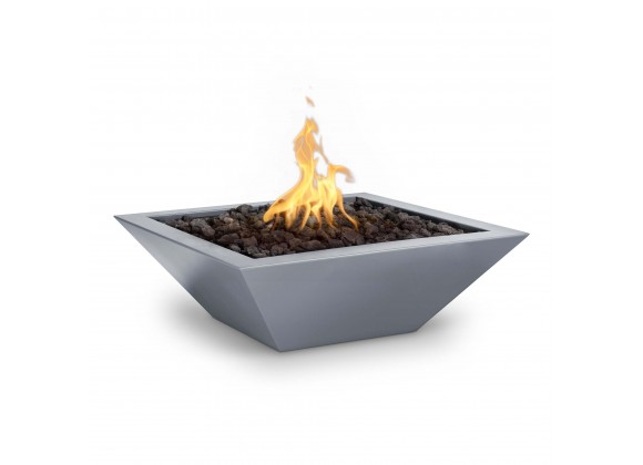 The Outdoor Plus Maya Powder Coated Fire Bowl Gray